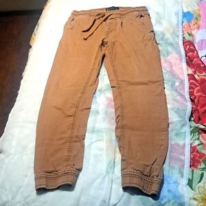 Rocawear Dark Khaki Drawstring Pants,Size: Jr. M